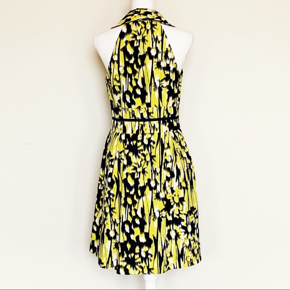 ANTONIO MELANI Silk/Linen Halter Shirtdress Size 6 - Picture 3 of 8